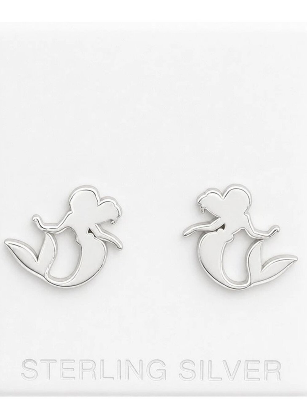 Disney Mermaid Earrings .925 Sterling Silver
